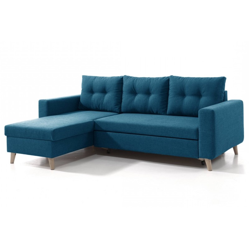 Canapea coltar living Noris, extensibil cu lada