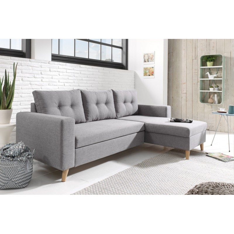 Canapea coltar living Noris, extensibil cu lada