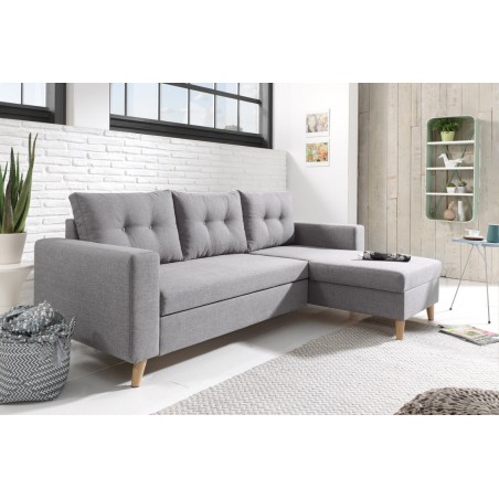 Canapea coltar living Noris, extensibil cu lada