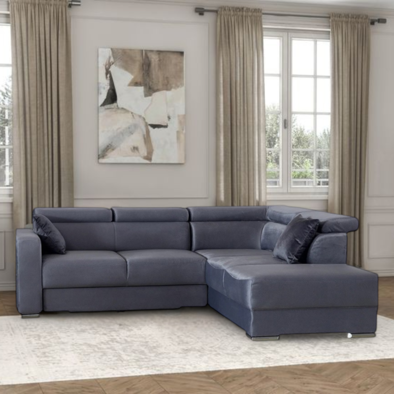 Coltar modern extensibil cu tetiere CASHMIR