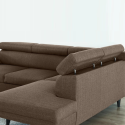 Coltar living extensibil LISA, cu tetiere relglabile si lada de depozitare