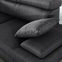Coltar living extensibil LISA, cu tetiere relglabile si lada de depozitare