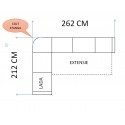 coltar clasic KABIR, extensibil cu lada, la comanda pe culori si dimensiuni personalizate