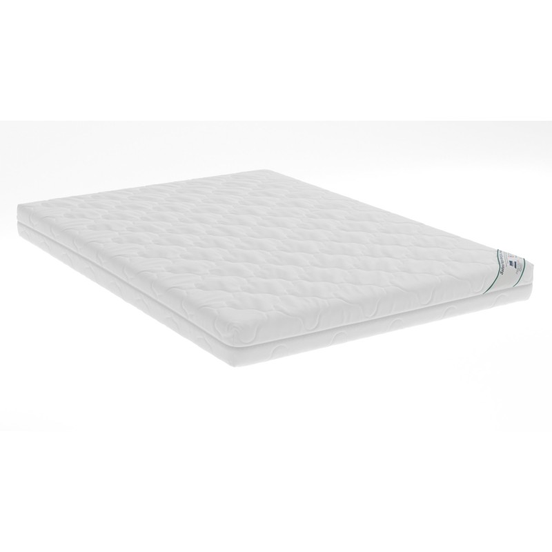 Saltea cu spumă poliuretanică Somnart HypoallergenicMed Bumbac 90x200, înălțime 16 cm, hipoalergenică, husă cu fermoar, rulată, 