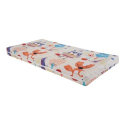 Saltea cu memorie Somnart Memory 60x120, înălțime 10 cm, pentru bebeluși și copii, husă impermeabilă, fermitate medie, model buf