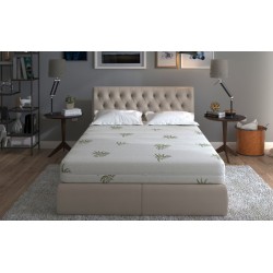 Saltea cu memorie Somnart XXL Memory Plus 180x200, înălțime 25 cm, pentru persoane supraponderale, husă Aloe Vera detașabilă, ru