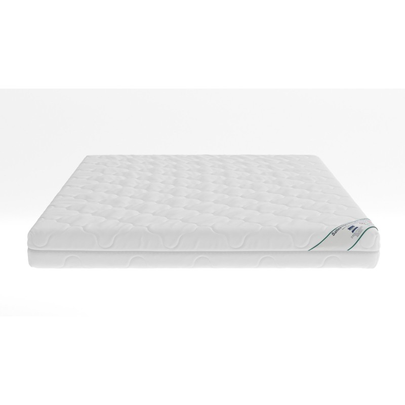 Saltea cu spumă poliuretanică Somnart HypoallergenicMed Bumbac 80x200, înălțime 16 cm, hipoalergenică, husă cu fermoar, rulată, 