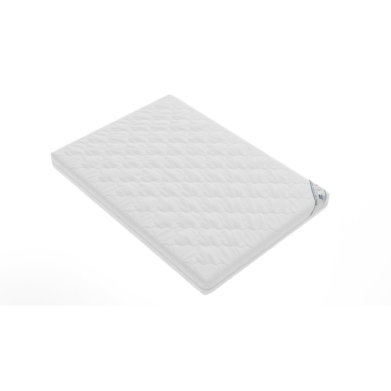 Saltea cu spumă poliuretanică Somnart HypoallergenicMed Bumbac 120x200, înălțime 16 cm, hipoalergenică, husă cu fermoar, rulată,