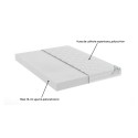 Saltea cu spumă poliuretanică HypoallergenicMed PolyCotton 180x200, hipoalergenică, husă lavabilă și detașabilă cu fermoar, ferm