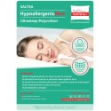 Saltea cu spumă poliuretanică HypoallergenicMed PolyCotton 90x200, hipoalergenică, husă lavabilă și detașabilă cu fermoar, fermi