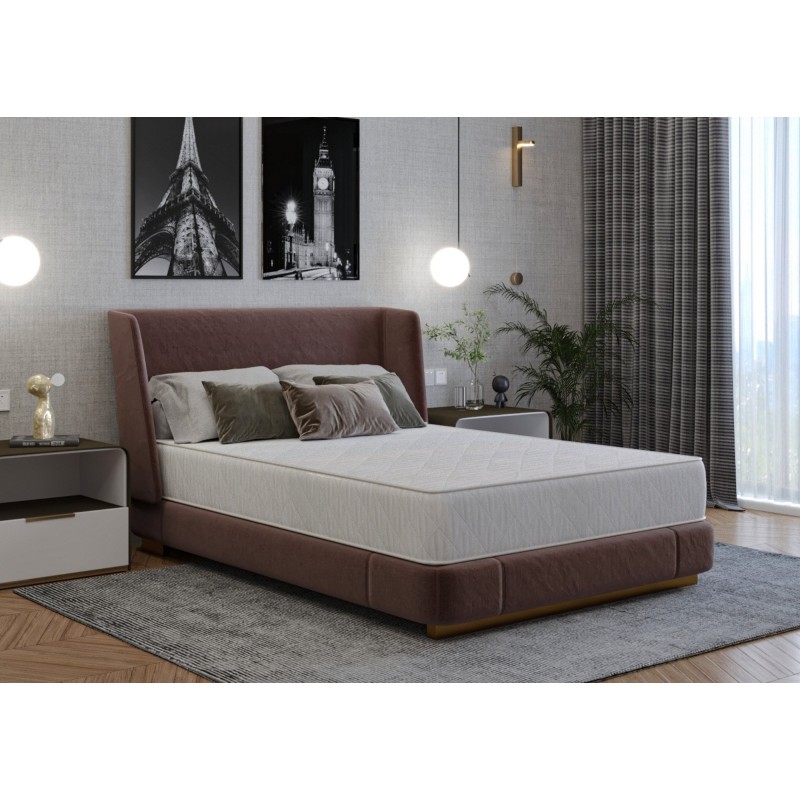 Saltea cu arcuri SomnART DORMA 90x200, inaltime 20 cm, ortopedica, husa matlasata, duritate medie