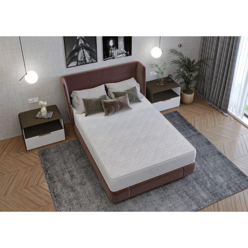 Saltea cu arcuri SomnART DORMA 90x200, inaltime 20 cm, ortopedica, husa matlasata, duritate medie