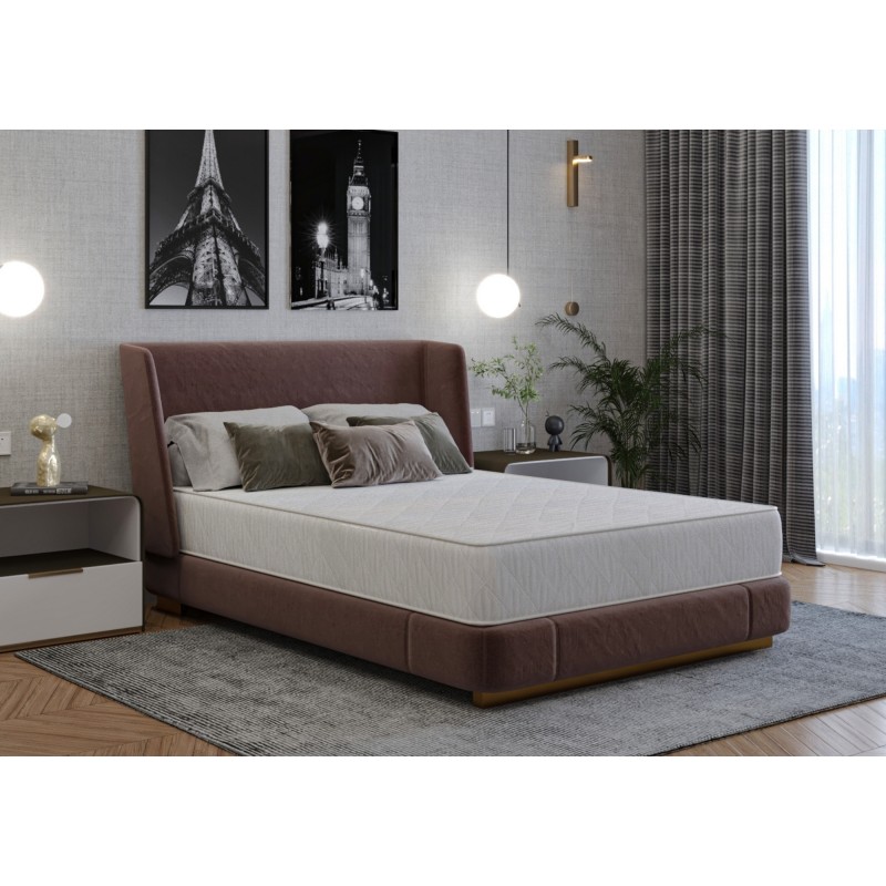 Saltea cu arcuri SomnART LETTO Plus 140x200, înălțime 24 cm, ortopedică, husă matlasată, duritate tare