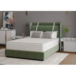 Saltea cu arcuri SomnART LETTO 160x190, înălțime 22 cm, ortopedică, husă matlasată, duritate medie-tare