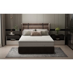 Saltea cu memorie Somnart Memory Tencel 90x200, înălțime 26 cm, 7 zone, aerisiere 3D AirMesh, husa detasabila si lavabila, fermi