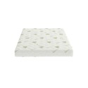 Saltea cu spumă poliuretanică SomnART FermiMax Aloe Vera 200x200, înălțime 15 cm, anatomică, husa lavabilă și detașabilă cu ferm