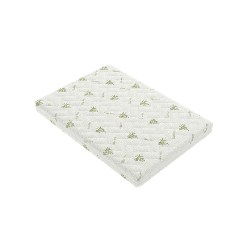 Saltea cu spumă poliuretanică SomnART FermiMax Aloe Vera 200x200, înălțime 15 cm, anatomică, husa lavabilă și detașabilă cu ferm