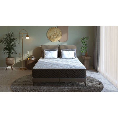 Saltea cu arcuri Pocket Somnart 2Face Confort 140x200, inaltime 22 cm, husa nedetasabila, manere, fermitate medie