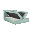 Boxspringbed matrimonial, model Echaveria, saltea din arcuri individuale pocket, 2 lazi de depositare