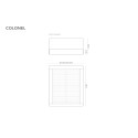 Pat Colonel, cadrul solid, tapiterie din catifea, diferite dimensiuni