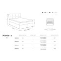 Boxspringbed, model Mimicry, saltea din arcuri individuale pocket, combina eleganta cu functionalitatea