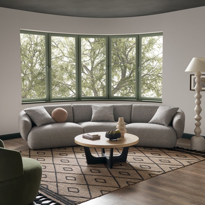 Canapea SPRING premium gama lux, 3 locuri, curba, modulara