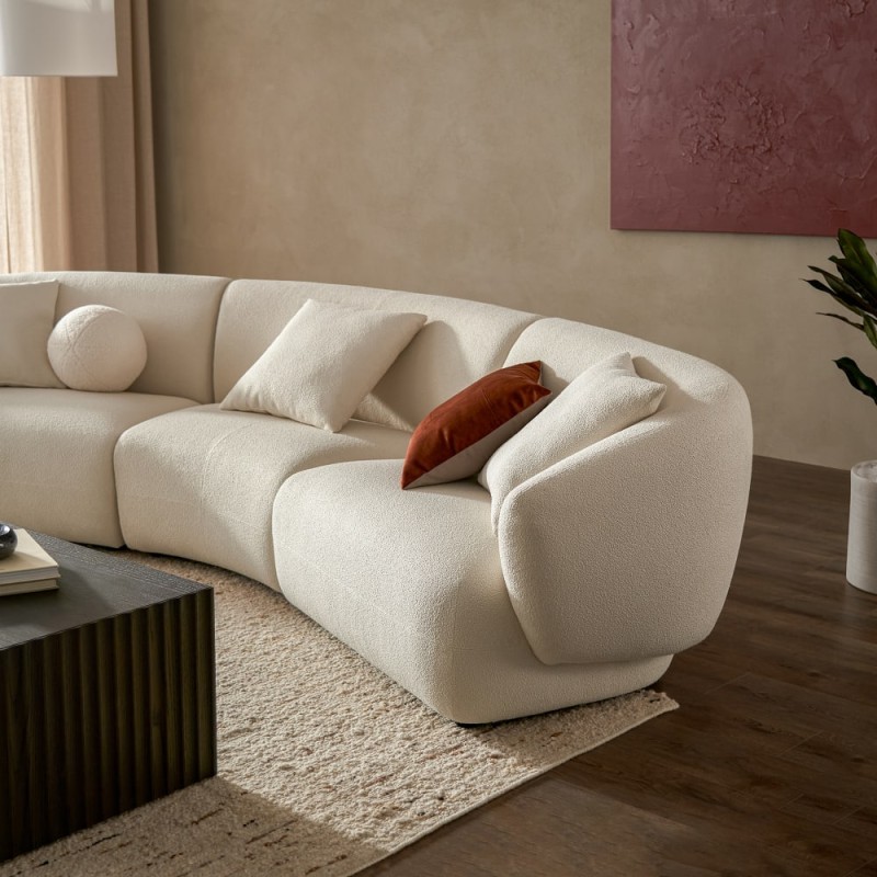 Canapea SPRING premium gama lux, 3 locuri, curba, modulara