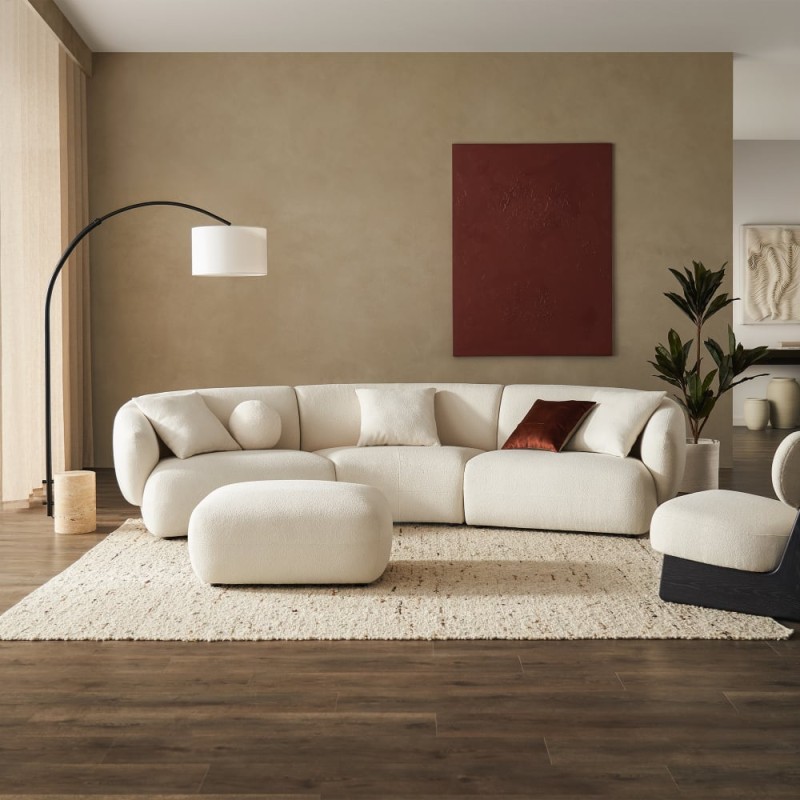 Canapea SPRING premium gama lux, 3 locuri, curba, modulara