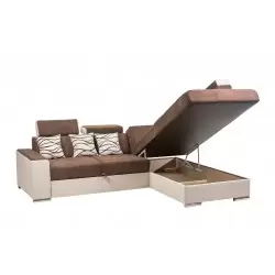 coltar de living, extensibil cu lada, cu tetiere reglabile, la comanda pe culori si dimensiuni, Leone
