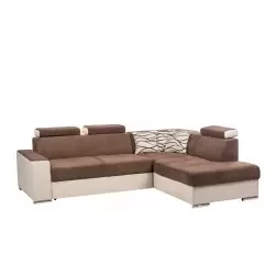 coltar de living, extensibil cu lada, cu tetiere reglabile, la comanda pe culori si dimensiuni, Leone
