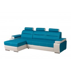 coltar living extensibil, albastru, Melisa