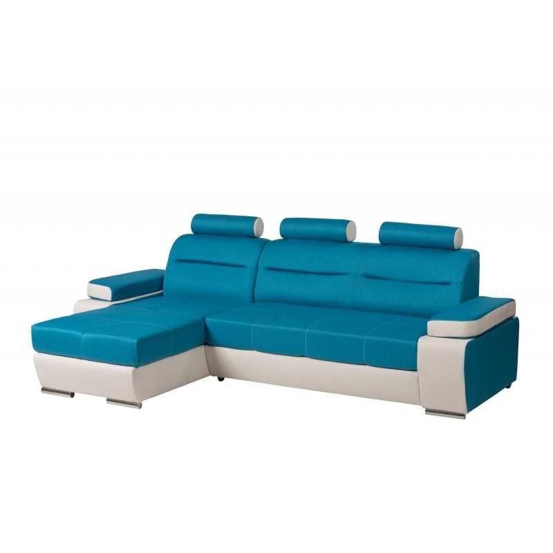 coltar living extensibil, albastru, Melisa
