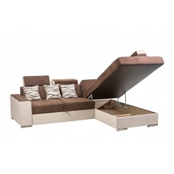 coltar de living, extensibil cu lada, cu tetiere reglabile, la comanda pe culori si dimensiuni, Leone