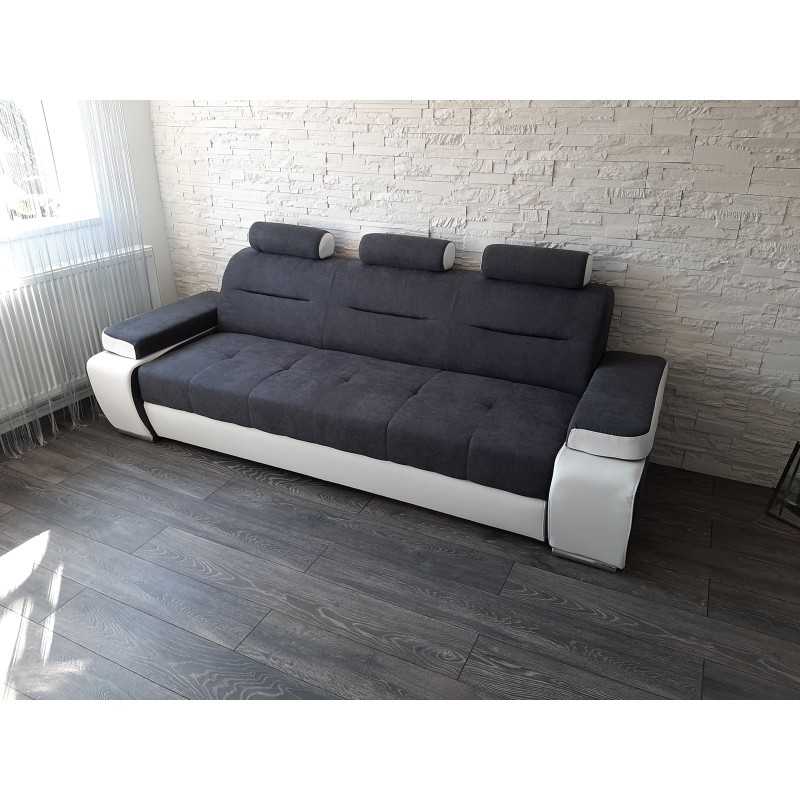Canapea 3 locuri extensibila Melisa, cu design modern