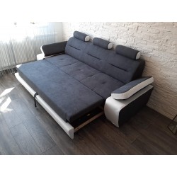 Canapea 3 locuri extensibila Melisa, cu design modern