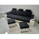 Canapea 3 locuri extensibila Melisa, cu design modern