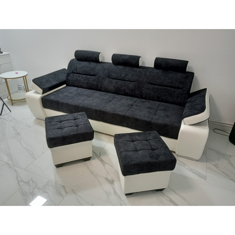 Canapea 3 locuri extensibila Melisa, cu design modern