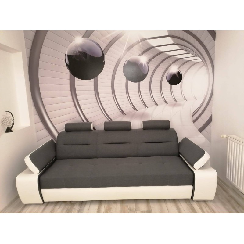 Canapea 3 locuri extensibila Melisa, cu design modern