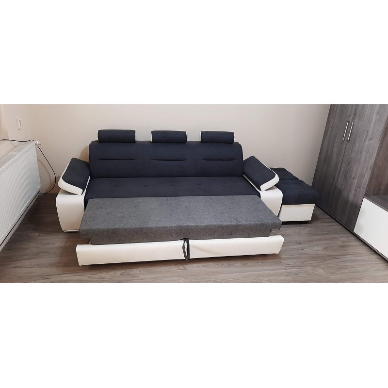 Canapea 3 locuri extensibila Melisa, cu design modern