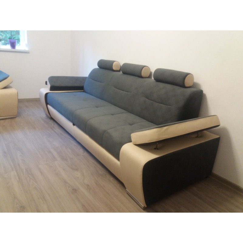 Canapea 3 locuri extensibila Melisa, cu design modern