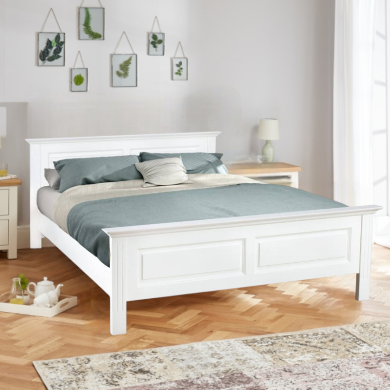 mobilier dormitor lemn masiv nuanta alba