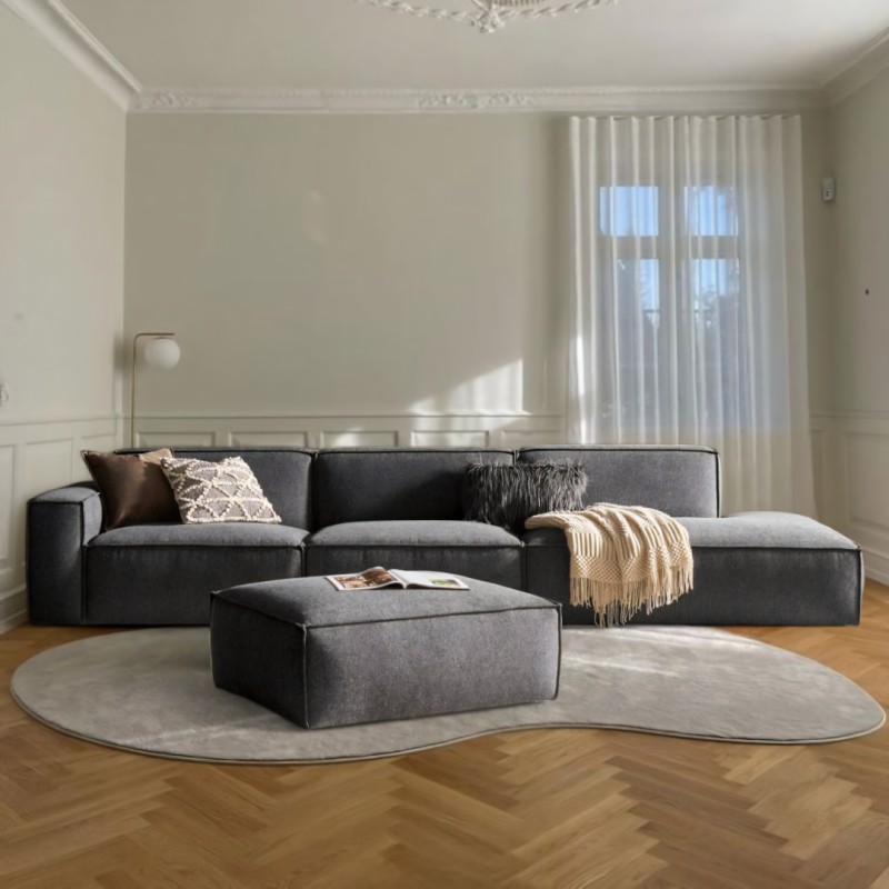Canapea 3 locuri modulara, premium Nord