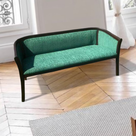 Banca Denver cu 3 locuri tapitata din lemn masiv  -  Sofastil.ro
