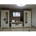 set living lemn masiv alb