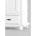 Dulap SEVA 2 Uși din Lemn Masiv – Finisaj Alb, Design Clasic