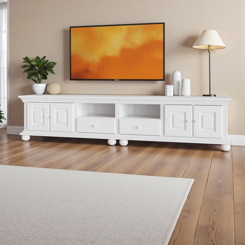 Comoda TV Bucov, lemn masiv, 250 x 45 x 55 cm