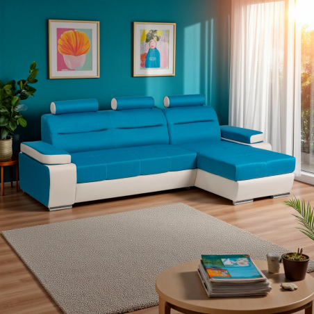 Coltar ultramodern MELISA, EXTENSIBIL CU LADA SI TETIERE CAP, MODULAR, LA COMANDA