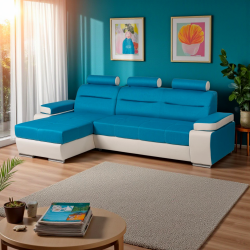 Coltar ultramodern MELISA, EXTENSIBIL CU LADA SI TETIERE CAP, MODULAR, LA COMANDA