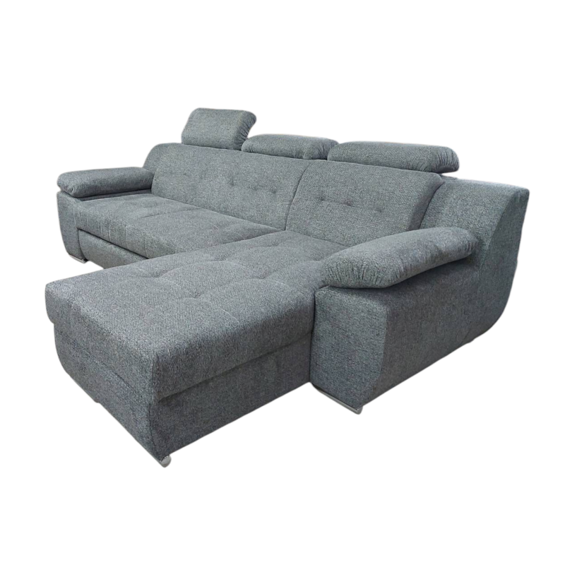 Coltar living extensibil LORD, tetiere reglabile & lada depozitare, personalizabil la comanda