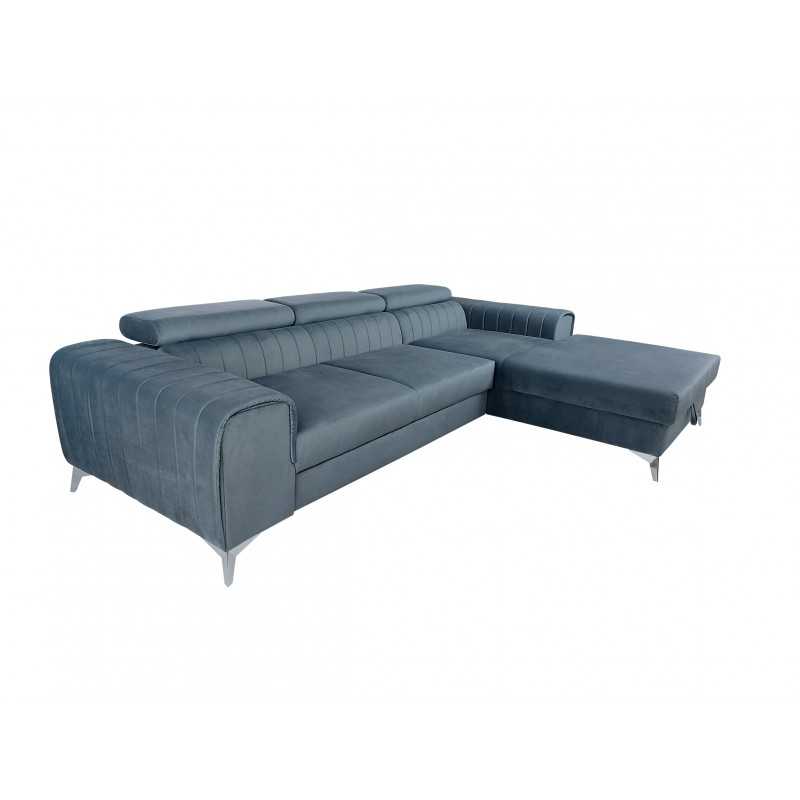 Coltar CARO extensibil cu lada depozitare & tetiere reglabile, personalizabil